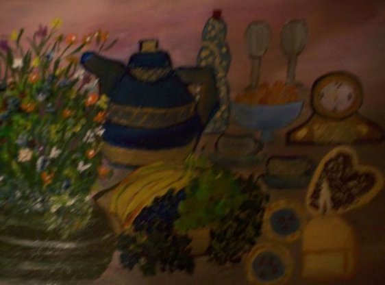 Martwa Natura Z Zegarem