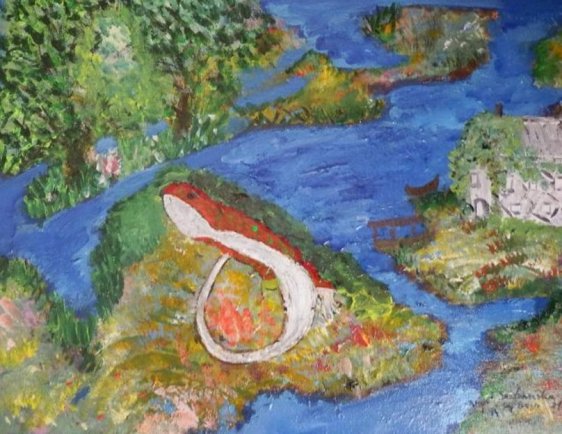 Jaszczur Widziany Z Lotu Ptaka