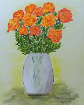 pomarańczowe kwiaty