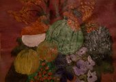 Jesienna Kompozycja Z Jeżykiem